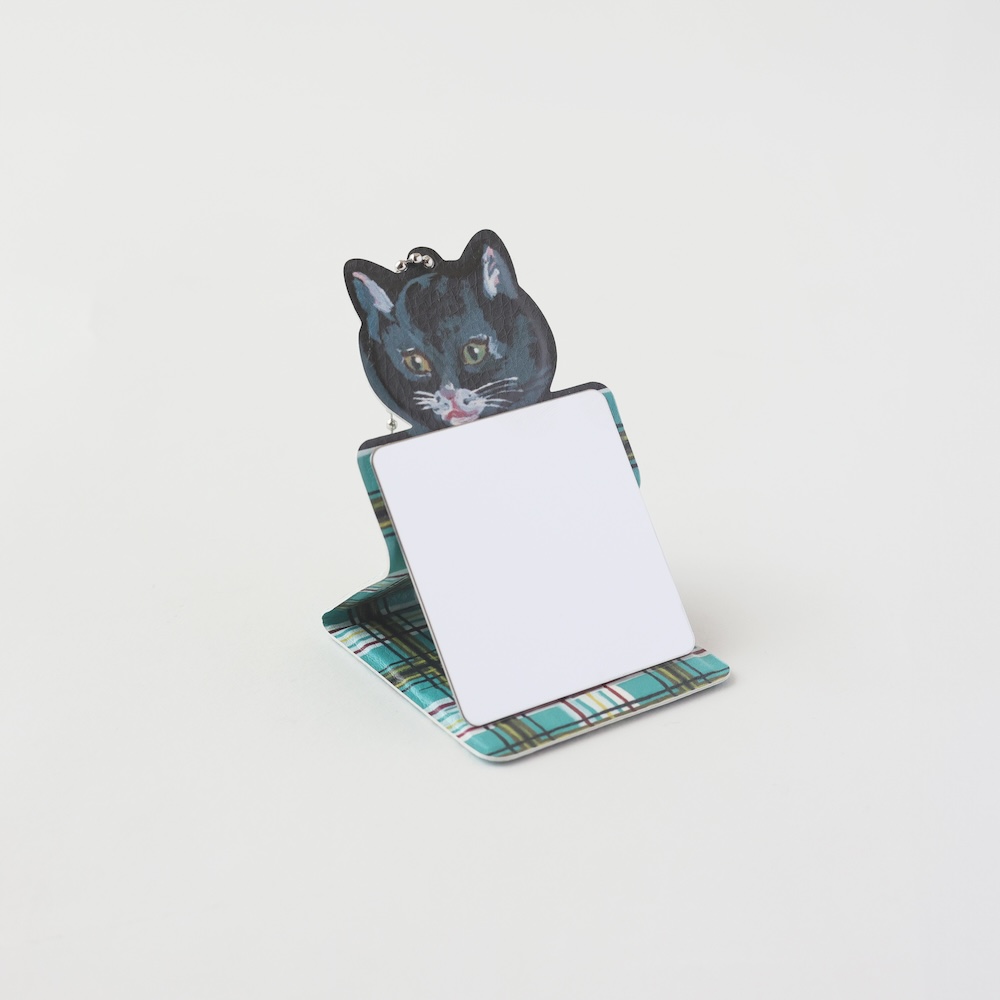 Nathalie Lete Key Chain mirror Black cat | 8000000works | エイト